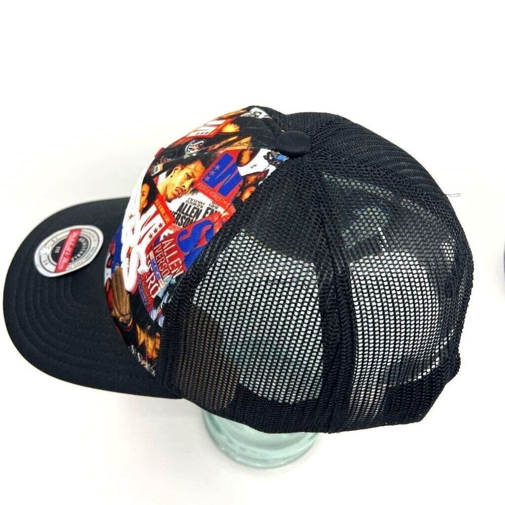 Mitchell & Ness Philadelphia 76ers Trucker Hat Mens OSFM Black New Allen Iverson - Picture 9 of 10
